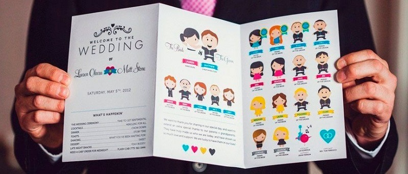 информационный буклет на свадьбу