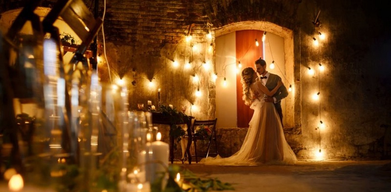 подсветка на свадьбу